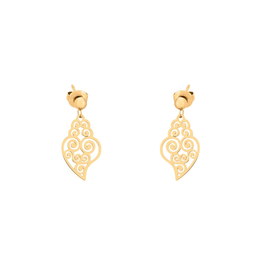 Boucles d\'oreilles en acier coração de viana