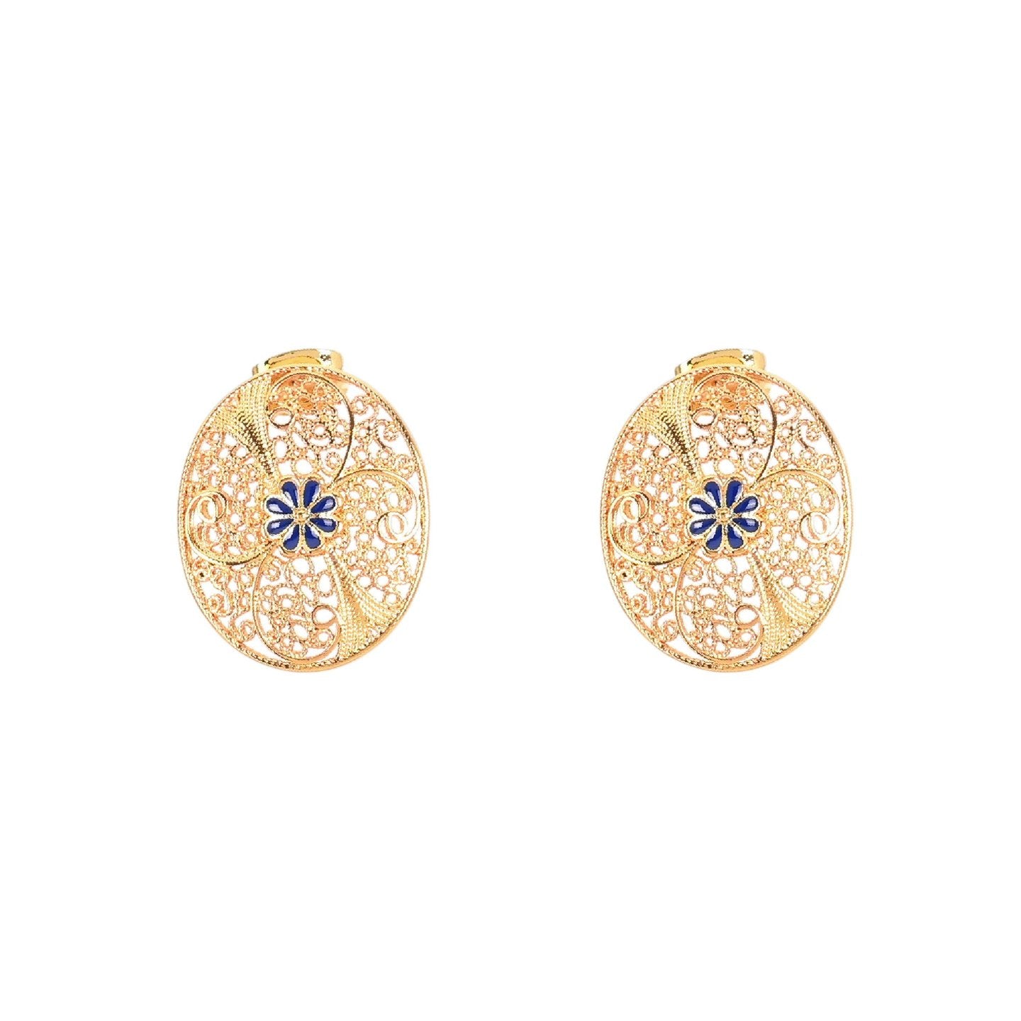 Boucles d\'oreilles Encantos Portugal traditionnelles et fleur