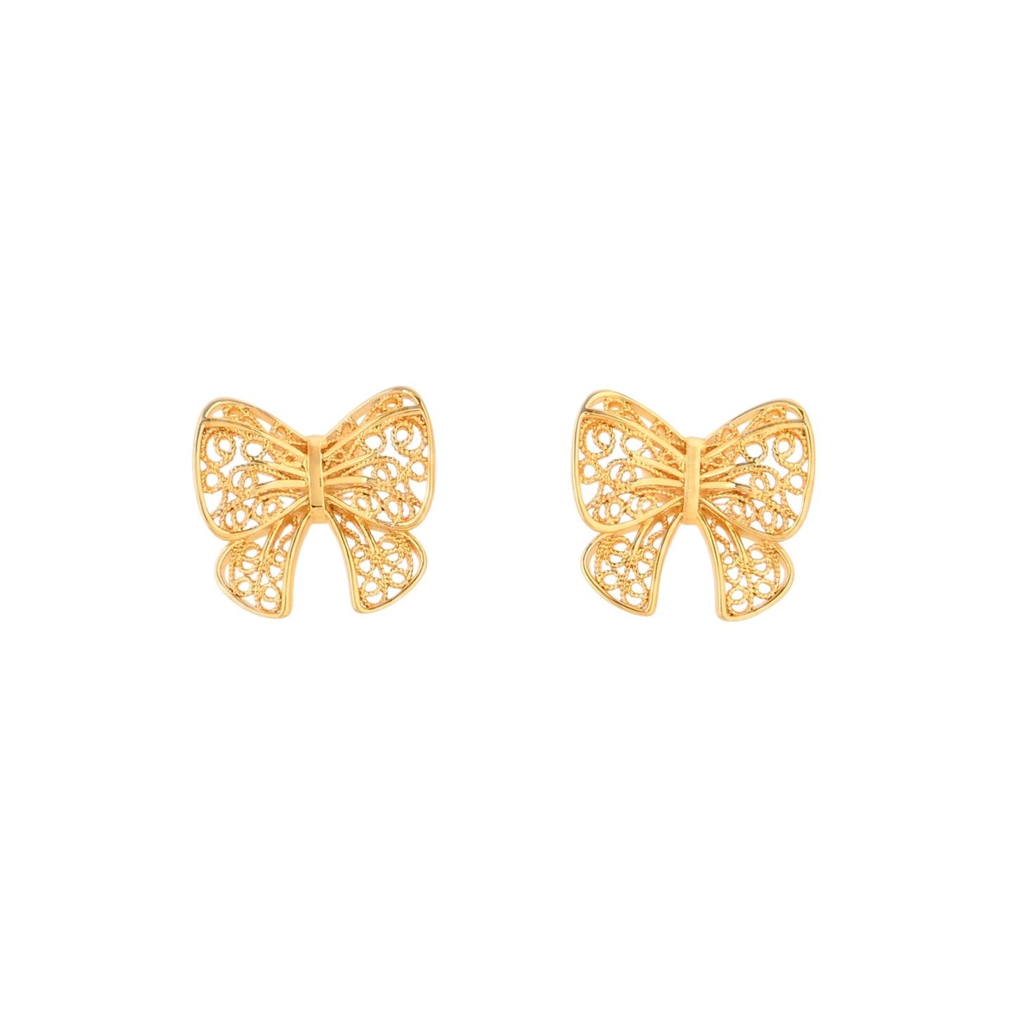 Boucles d'oreilles nœud charmantes