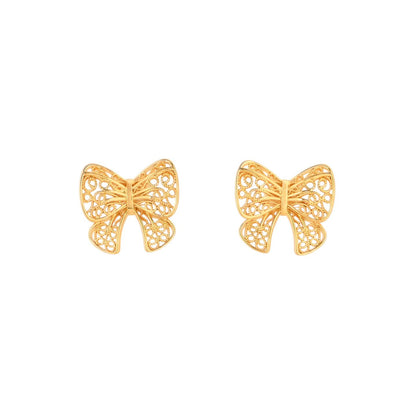 Boucles d'oreilles nœud charmantes