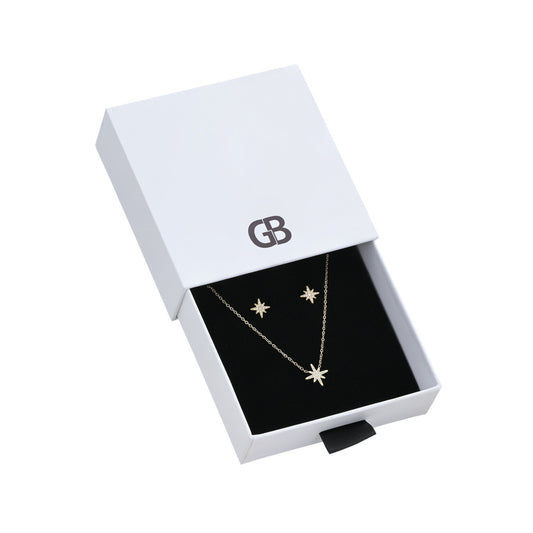 Collier Delicate Étoile Guide en Acier