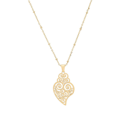 Collier en acier Cœur de Viana