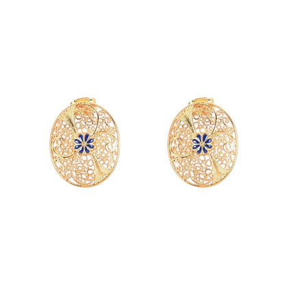 Boucles d\'oreilles Encantos Portugal traditionnelles et fleur