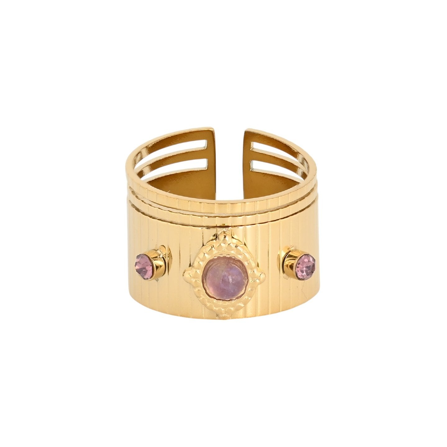 Bague réglable acier large