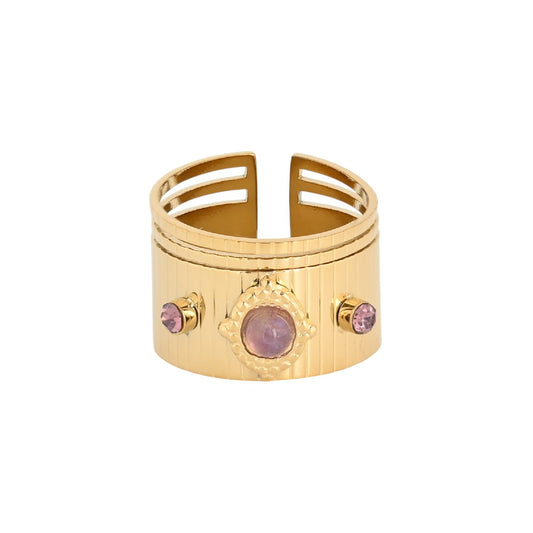 Bague réglable acier large