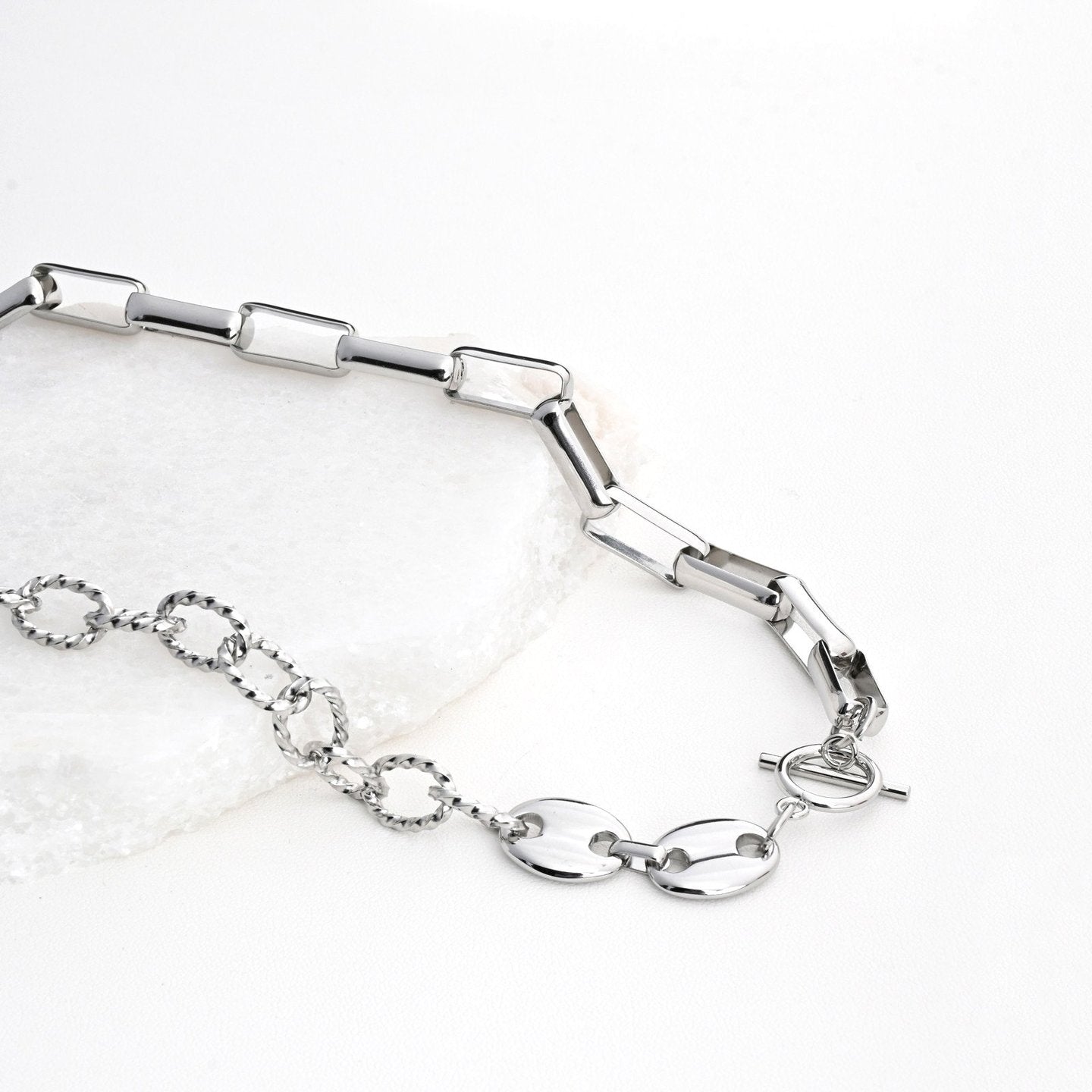 Collier en acier réversible