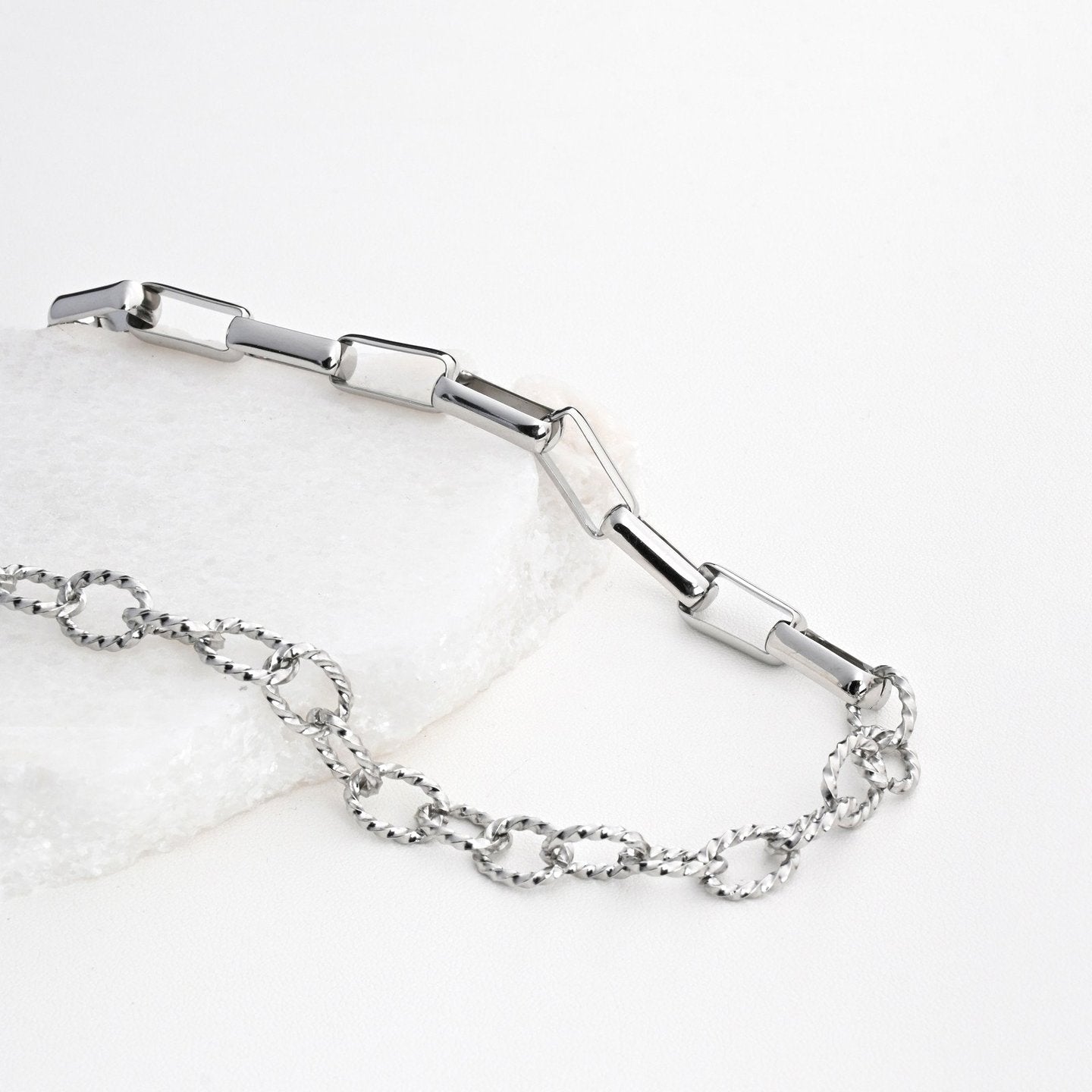 Collier en acier réversible